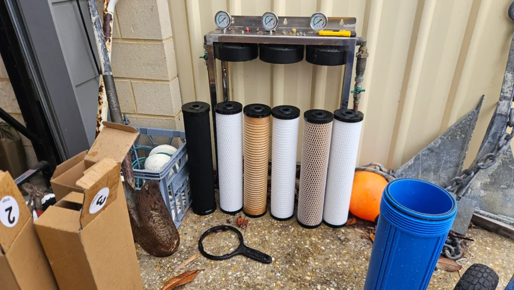 Old and new Vortex Pro 3 cartridges side by side during a cartridge change in Dunsborough