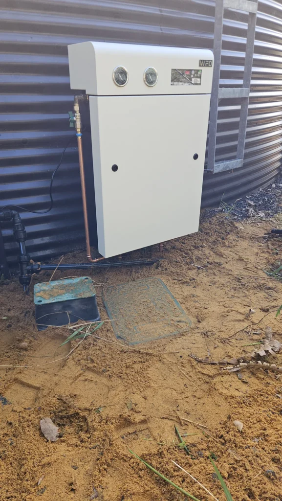 Front view of the Ultra V Pro 3S with UV sterilisation on a rural Yallingup property